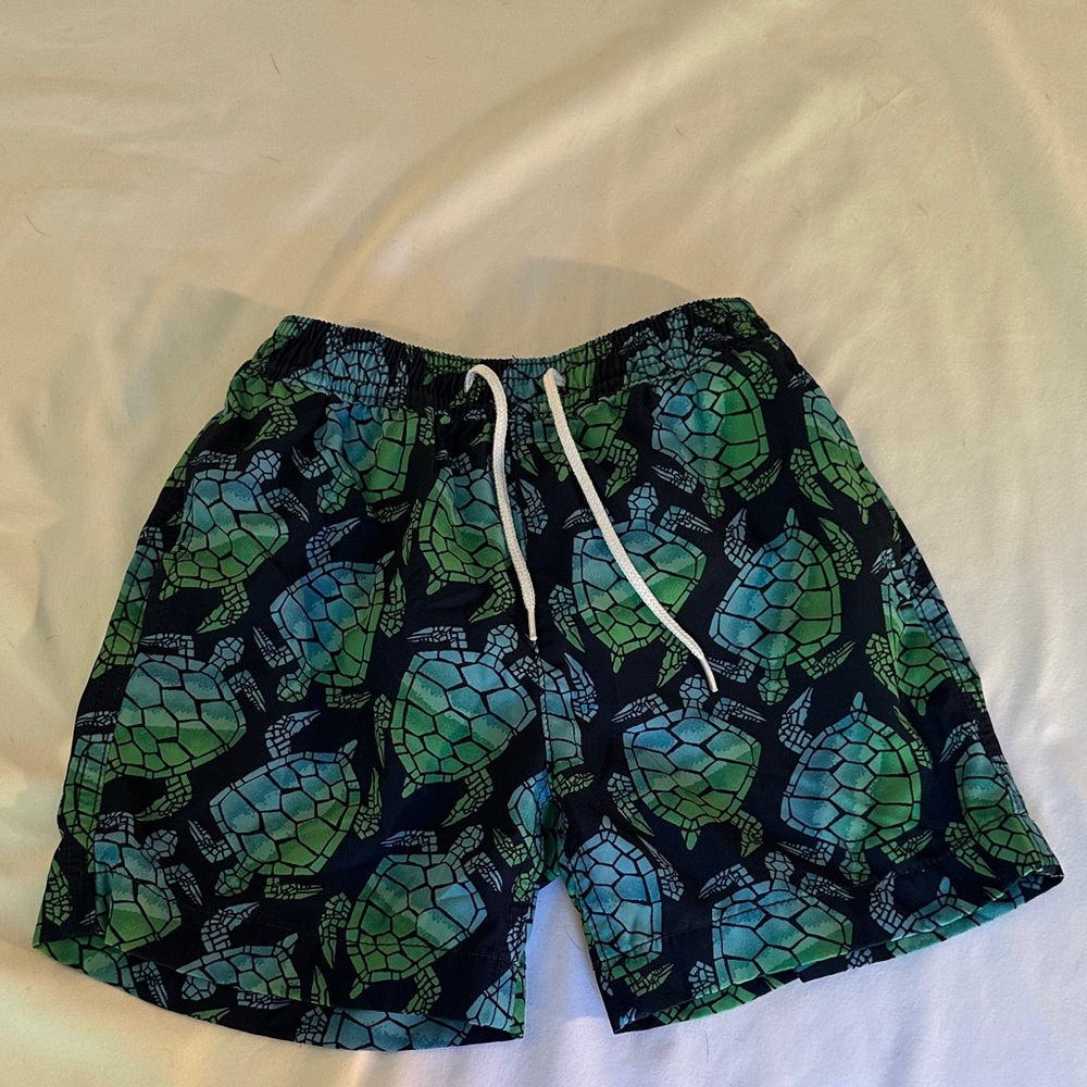 Crewcuts Blue and Green Patterned Swim Shorts